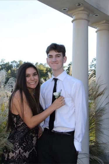 Ryan with his girlfriend