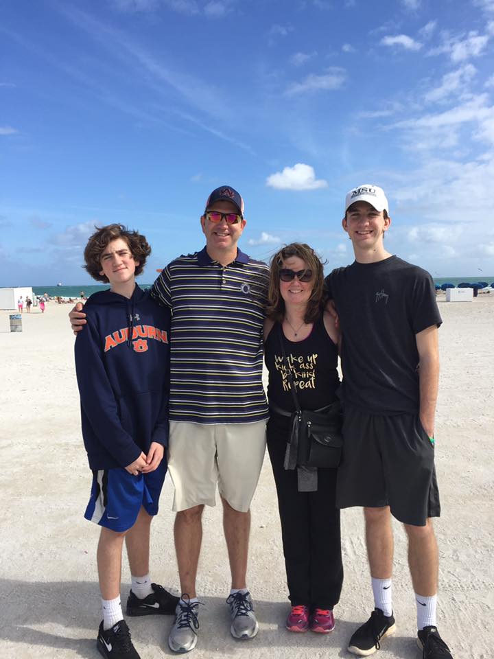 Ryan, Shannon, Jen, and Brendan at the beach