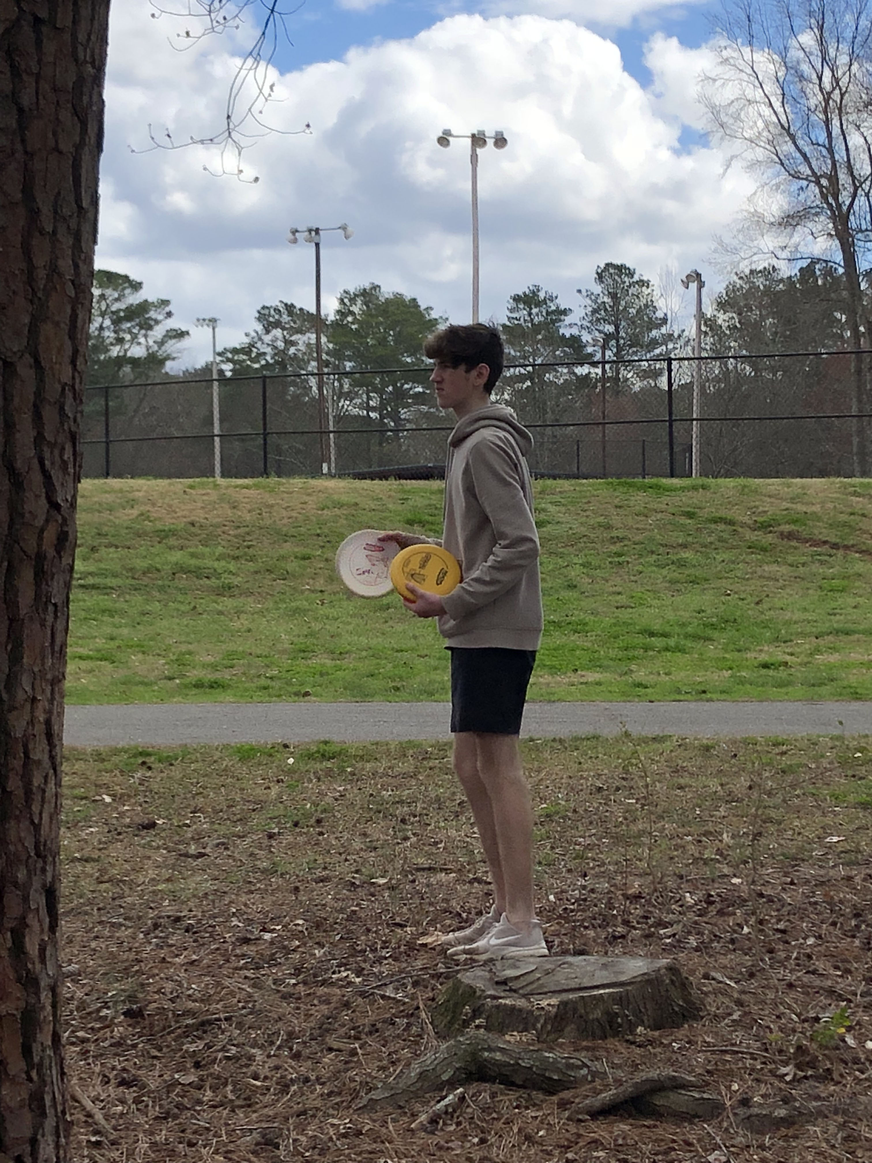 ryan and two frisbees